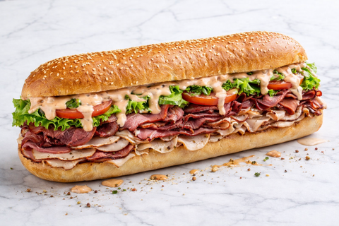 1FT SUB - PASTRAMI, CORNED BEEF, ROASTED TURKEY