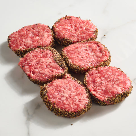 Pepper Crusted Steak Sliders