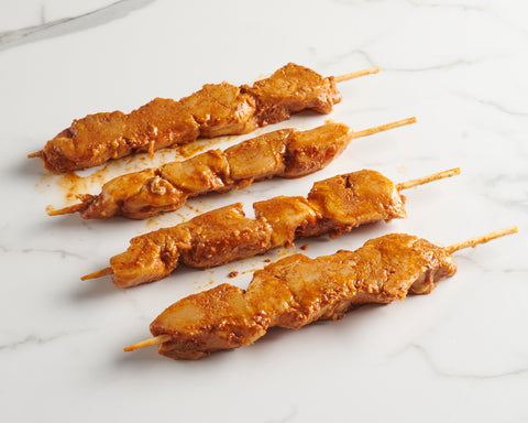 Marinated White Meat Chicken Skewers