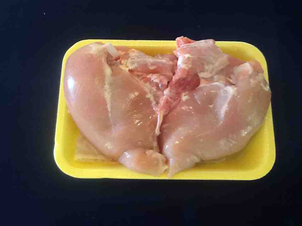 Chicken Breast With Bone (Skinned & Cleaned)