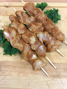 Marinated White Meat Chicken Skewers
